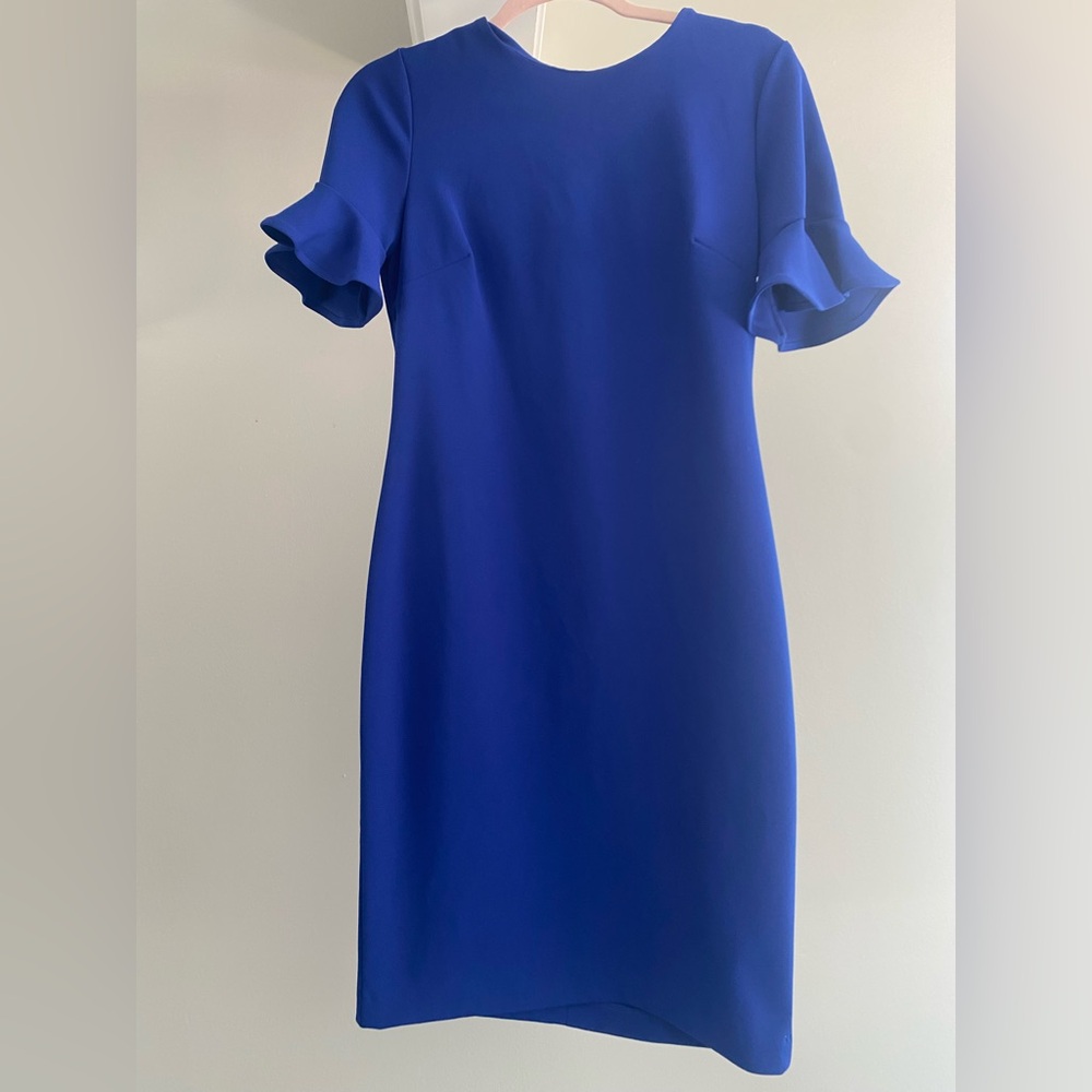 Calvin Klein royal blue shift dress
